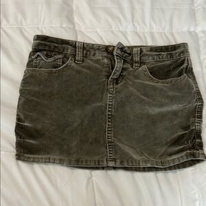 No Boundaries Olive Mini Skirt